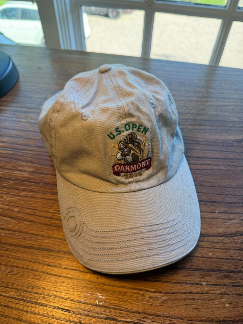 USGA Member U.S. Open 2016 Oakmont Khaki Adjustable Golf Hat